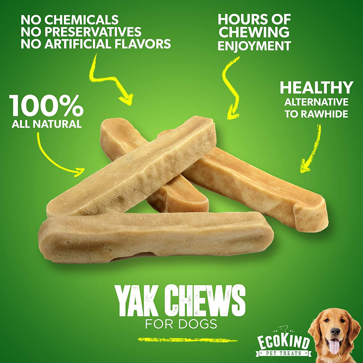 Gold Yak Chews for Small Dogs – Premium Natural Dog Treat