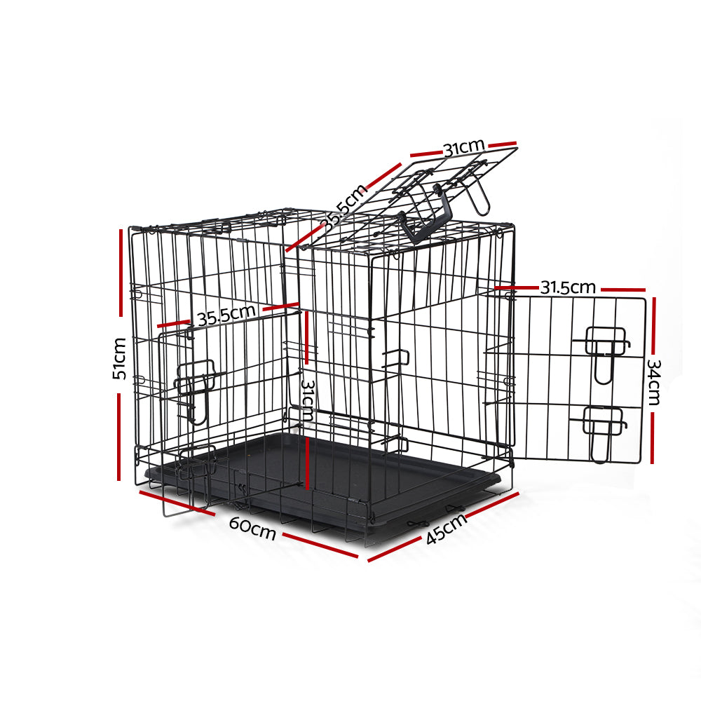 i.Pet Dog Cage Crate Kennel 3 Doors
