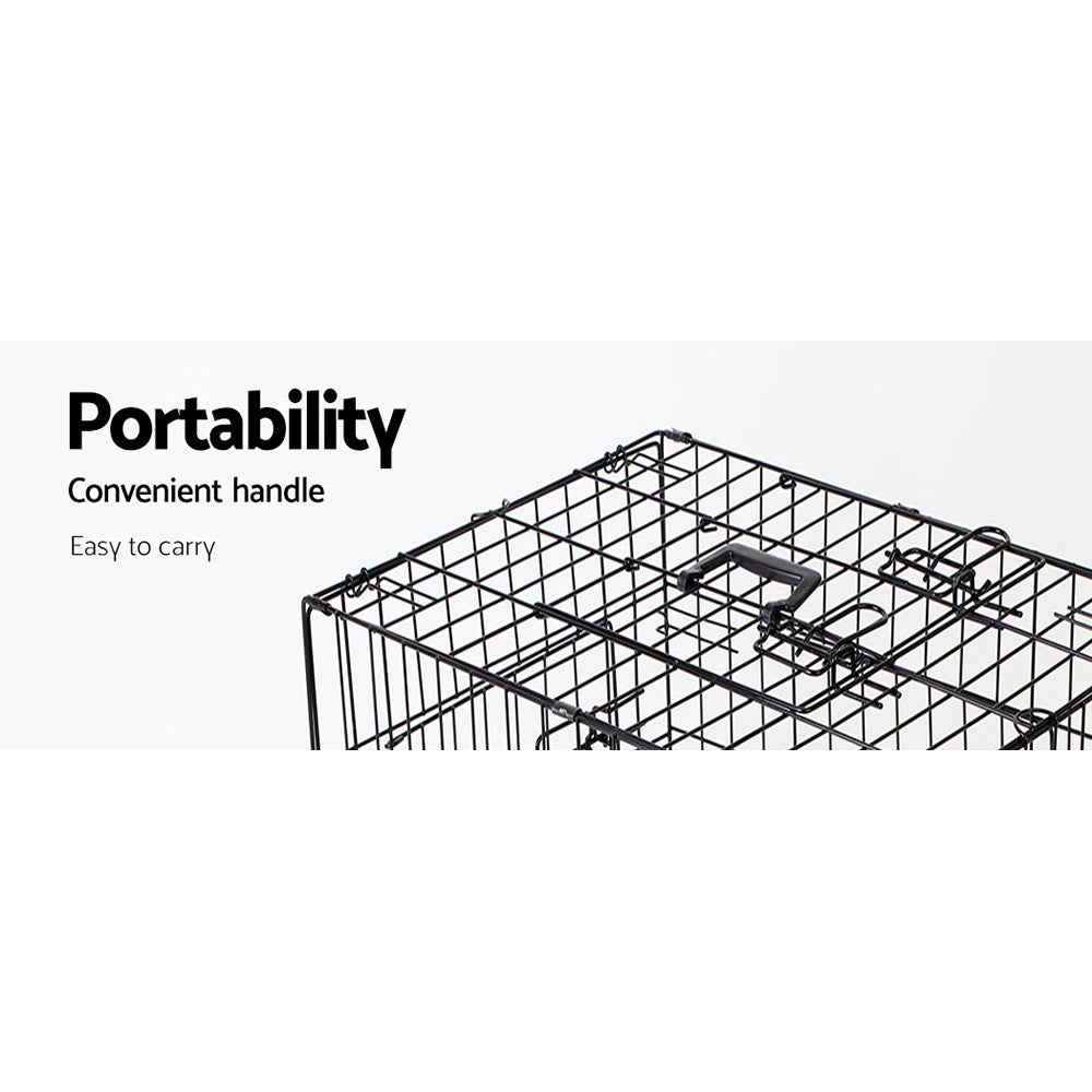 i.Pet Dog Cage Crate Kennel 3 Doors