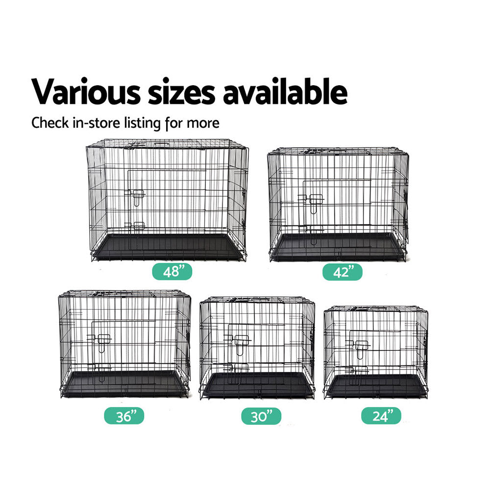 i.Pet Dog Cage Crate Kennel 3 Doors