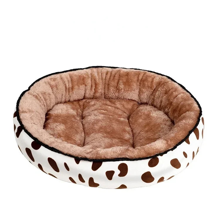 Double-Sided Soft Cotton Dog Bed – Washable, Warm & Cozy for Small & Medium Dogs