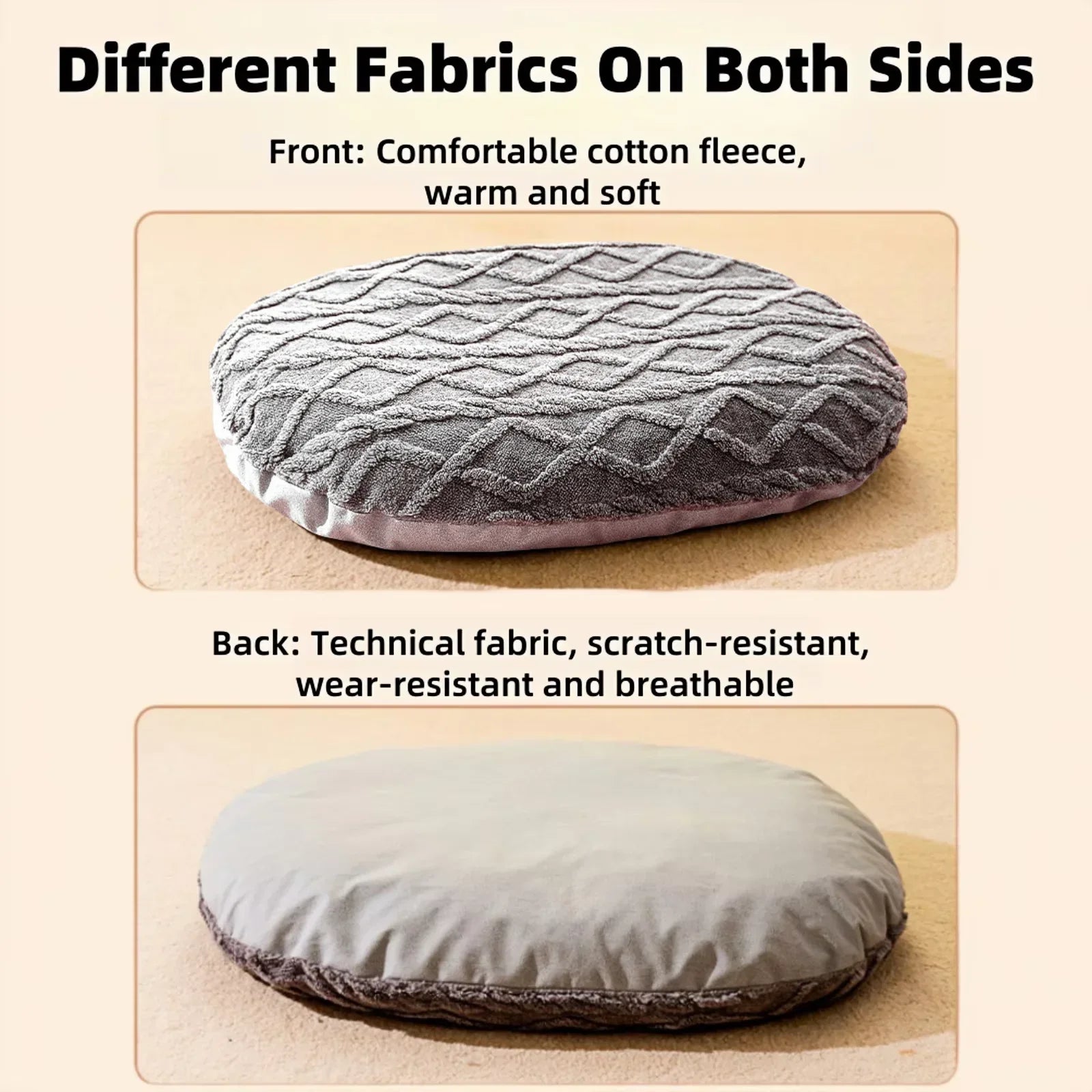 Breathable Calming Dog Bed – Soft, Durable & Non-Slip Sleeping Mat for Small to Large Dogs