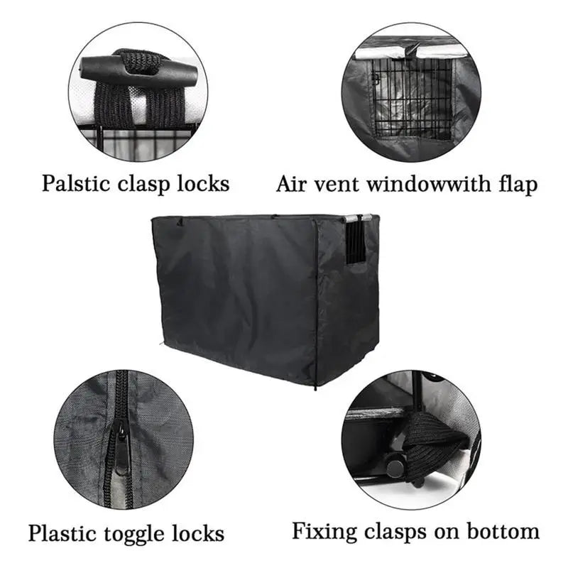 Waterproof Dog Cage Cover – Rainproof, Dustproof & Sun Protection for Outdoor Pet Crates