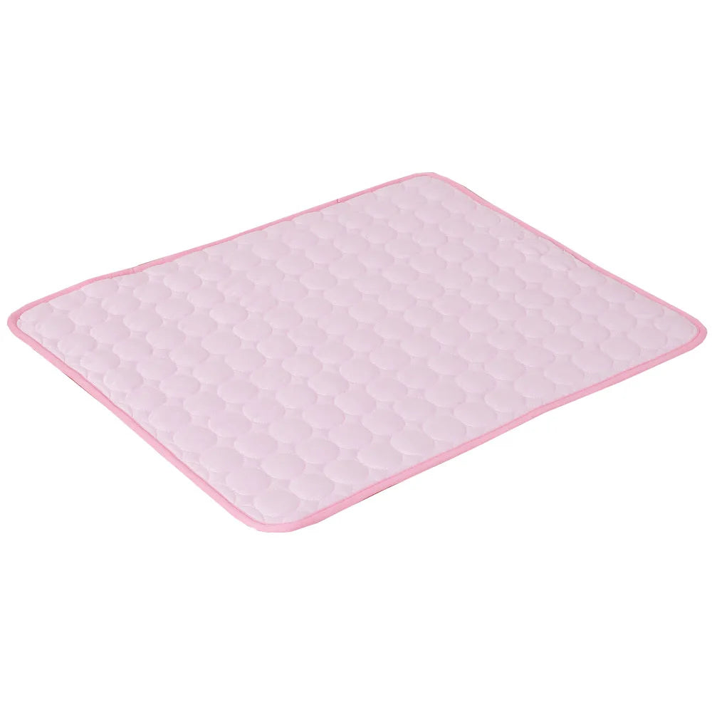 Pet Cooling Mat – Ice Silk Summer Sleeping Pad for Dogs, Moisture-Proof & Breathable (5 Sizes)