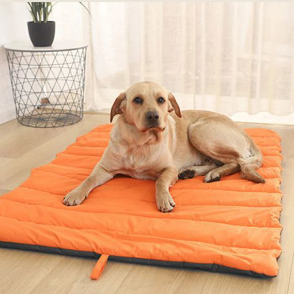 Portable Outdoor Waterproof Dog Mat – Easy-Clean Travel Bed with Carry Bag