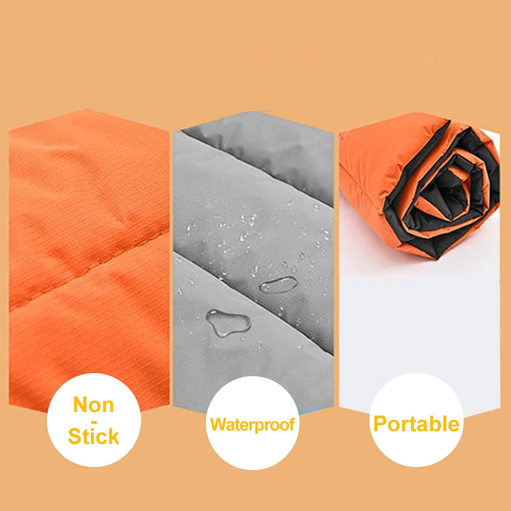Portable Outdoor Waterproof Dog Mat – Easy-Clean Travel Bed with Carry Bag