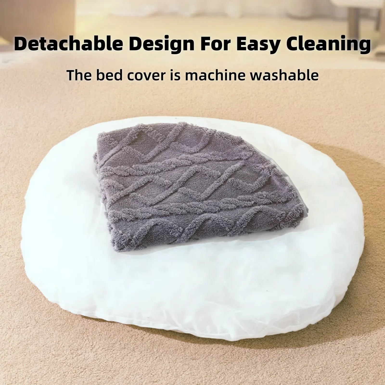 Breathable Calming Dog Bed – Soft, Durable & Non-Slip Sleeping Mat for Small to Large Dogs