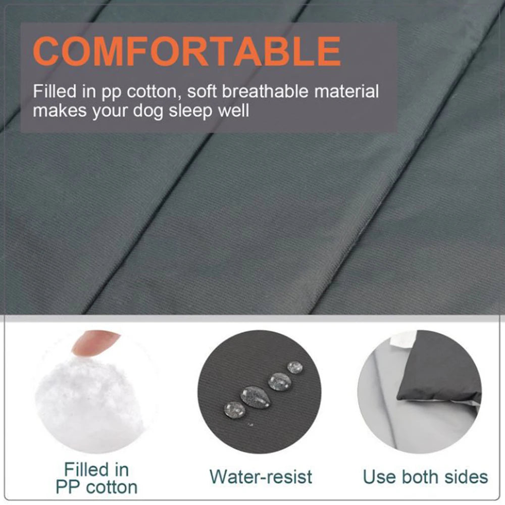 Portable Outdoor Waterproof Dog Mat – Easy-Clean Travel Bed with Carry Bag