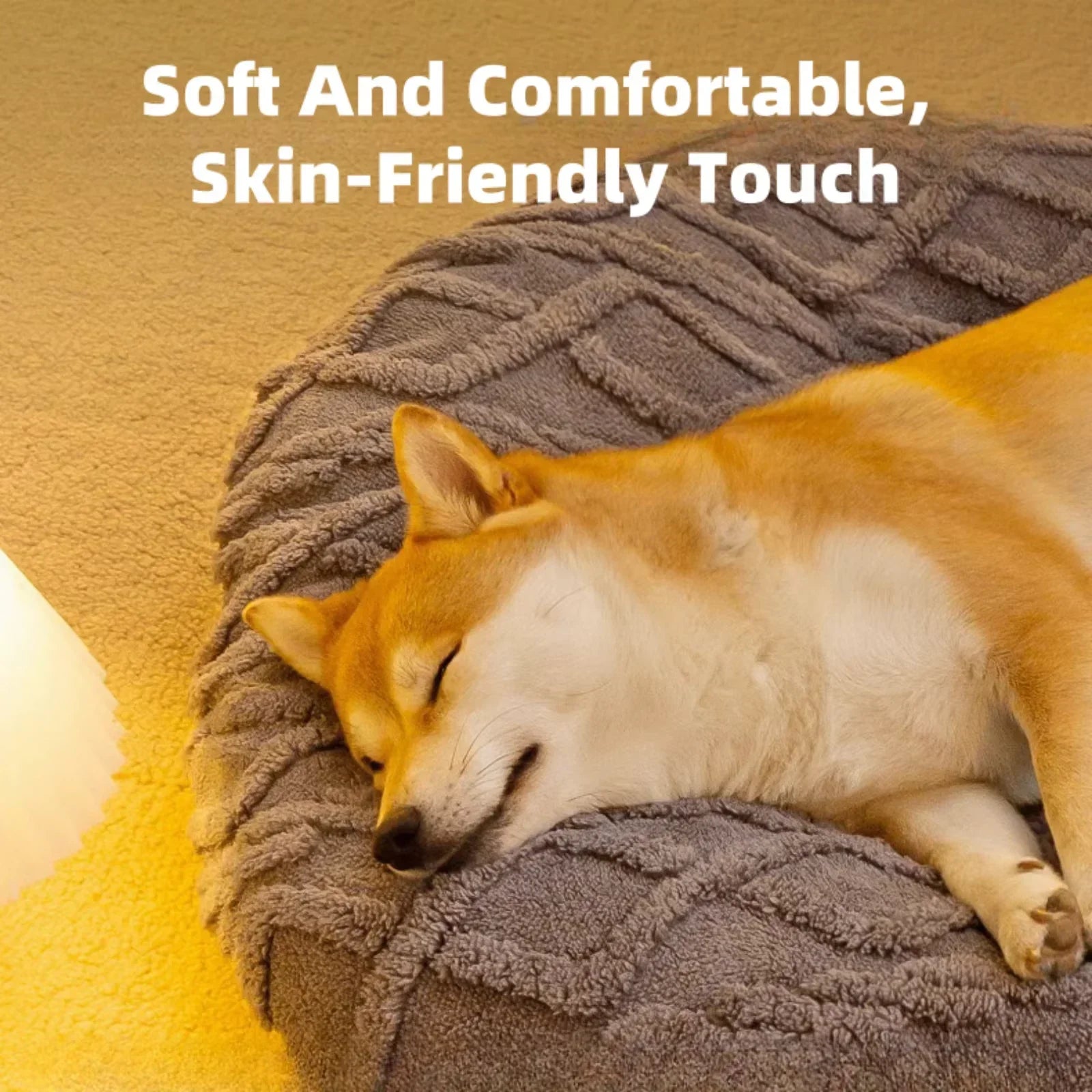 Breathable Calming Dog Bed – Soft, Durable & Non-Slip Sleeping Mat for Small to Large Dogs