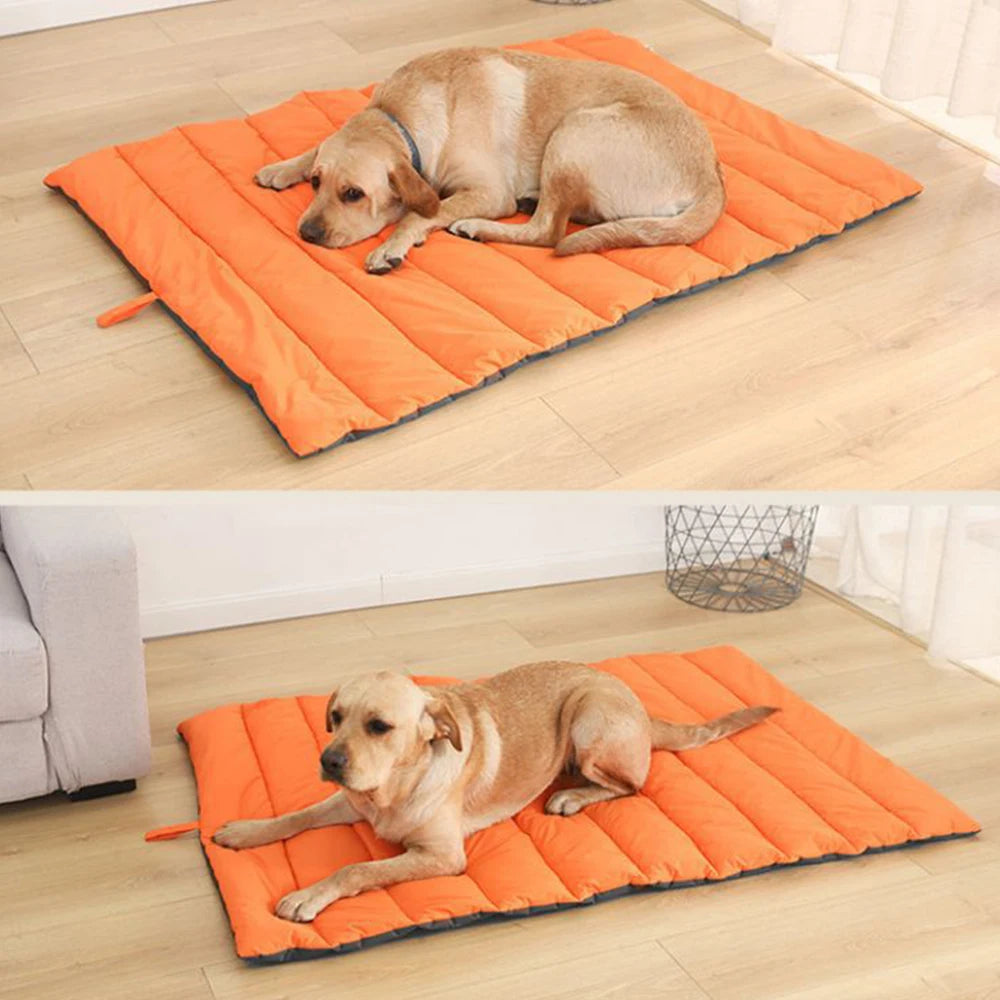 Portable Outdoor Waterproof Dog Mat – Easy-Clean Travel Bed with Carry Bag