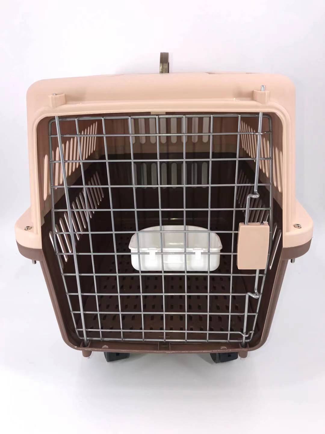 YES4PETS Dog Cat Crate Pet Carrier Rabbit Airline Cage With Tray And Bowl