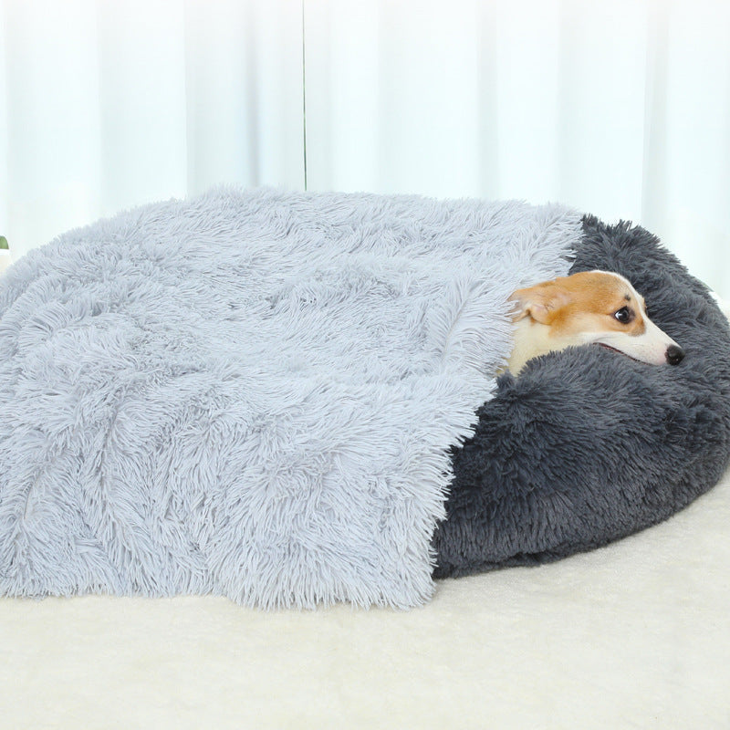 Fluffy Pet Blankets-Soft Faux Fur, Anti-Anxiety Cozy Throws for Cats and Dogs