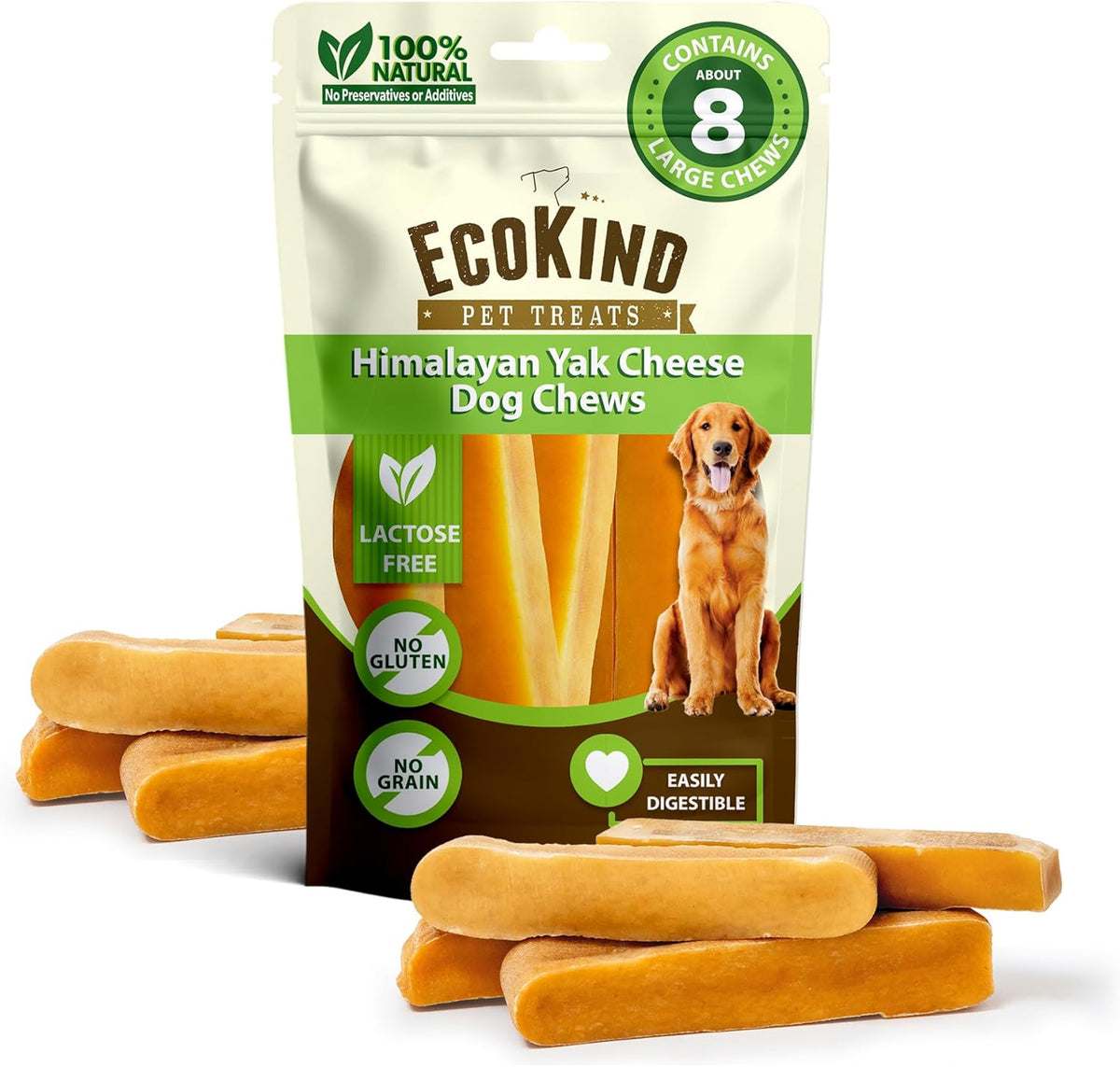 Gold Yak Chews for Large Dogs – Premium Natural Dog Treat